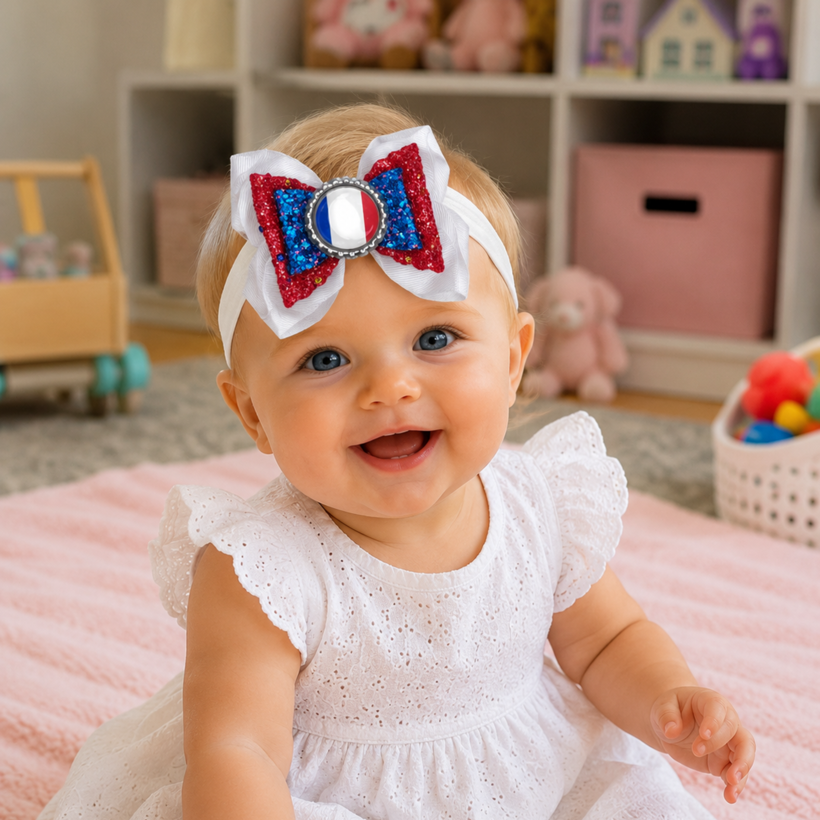 France Heritage Baby Headband