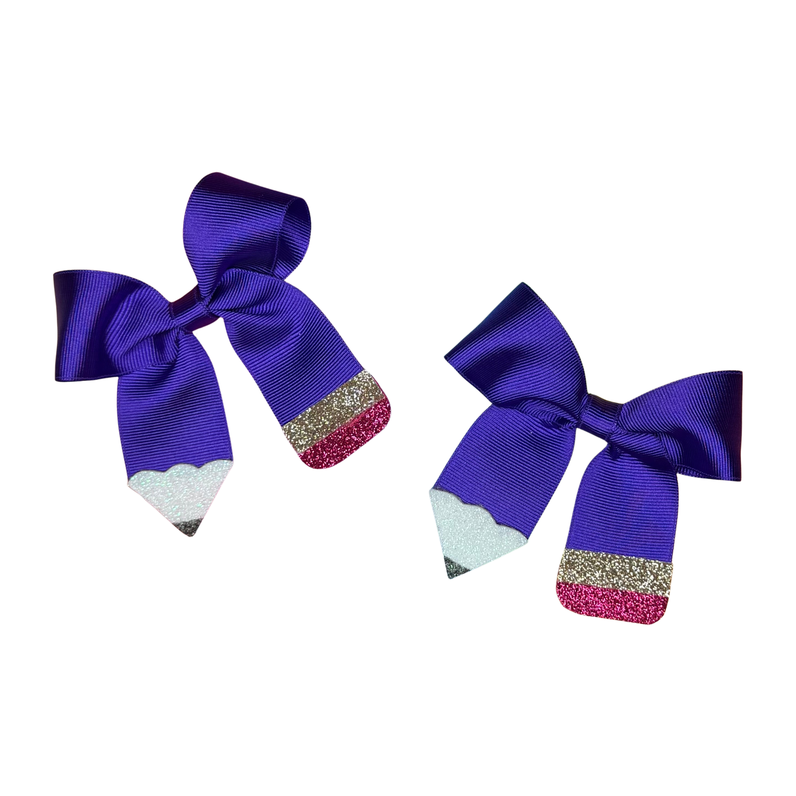 Back to School Set of 2 Pencil Hairbows