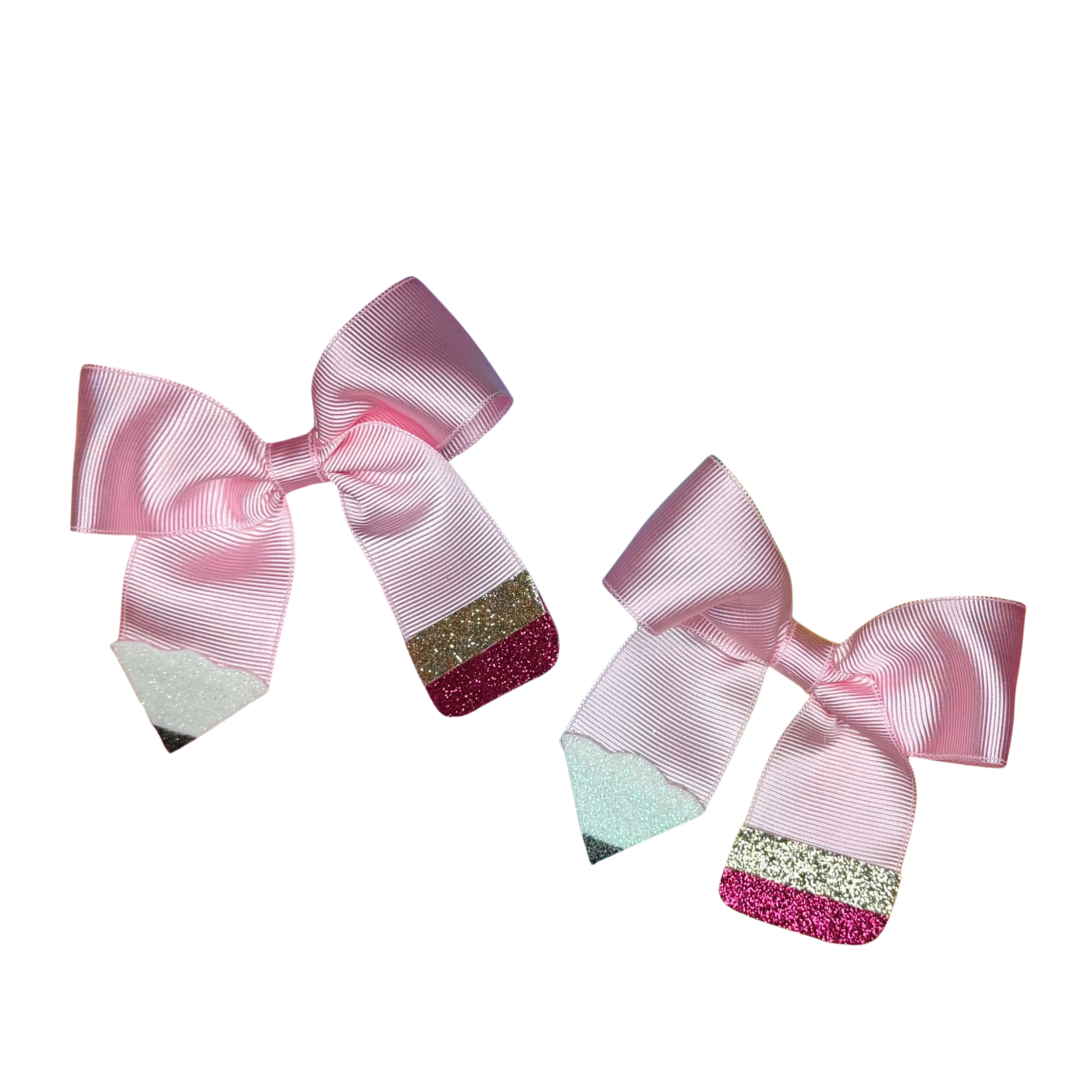 Back to School Set of 2 Pencil Hairbows