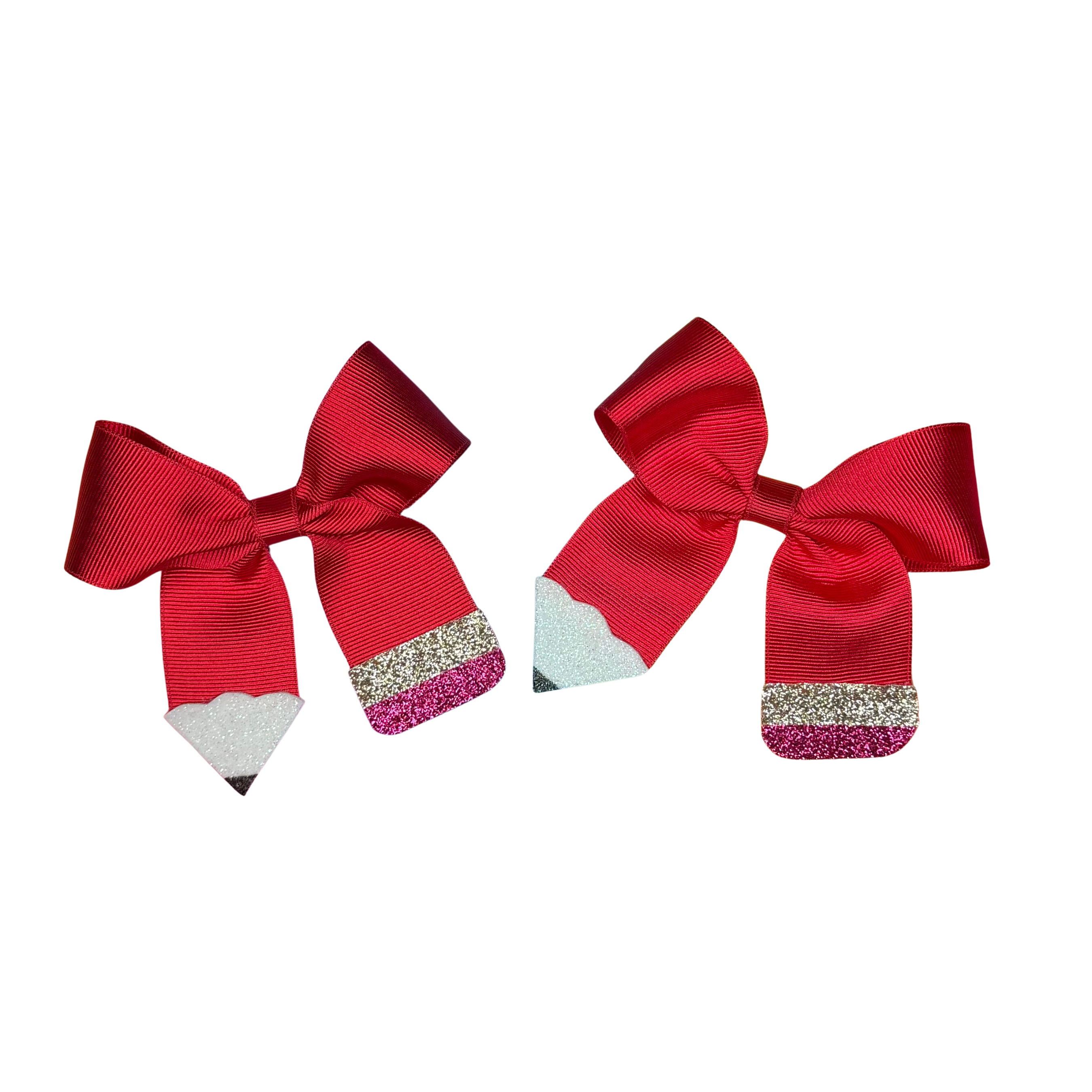 Back to School Set of 2 Pencil Hairbows