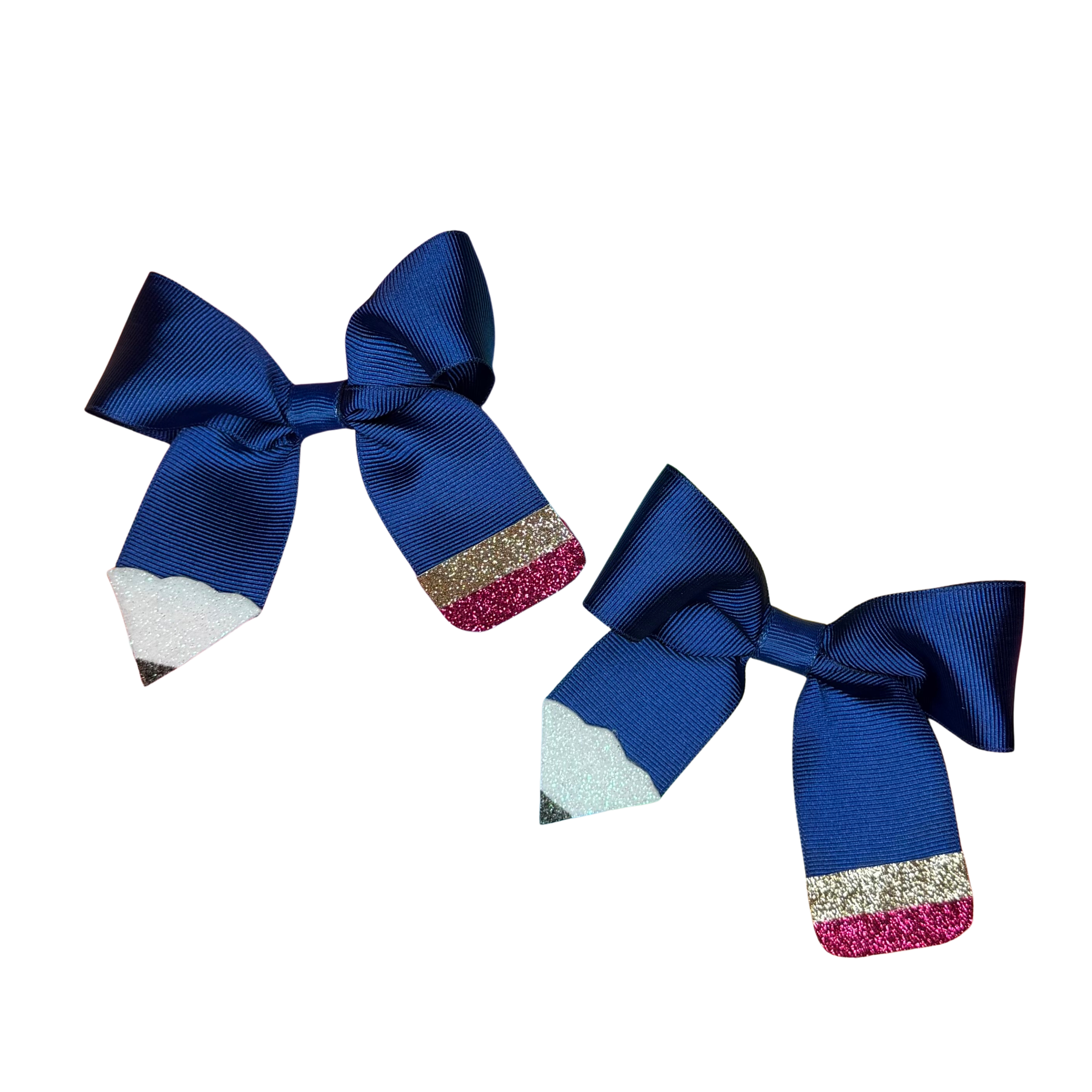 Back to School Set of 2 Pencil Hairbows